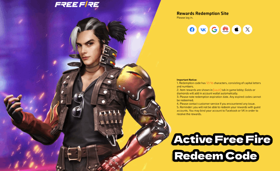 Free Fire Redeem Codes for 23 January 2024