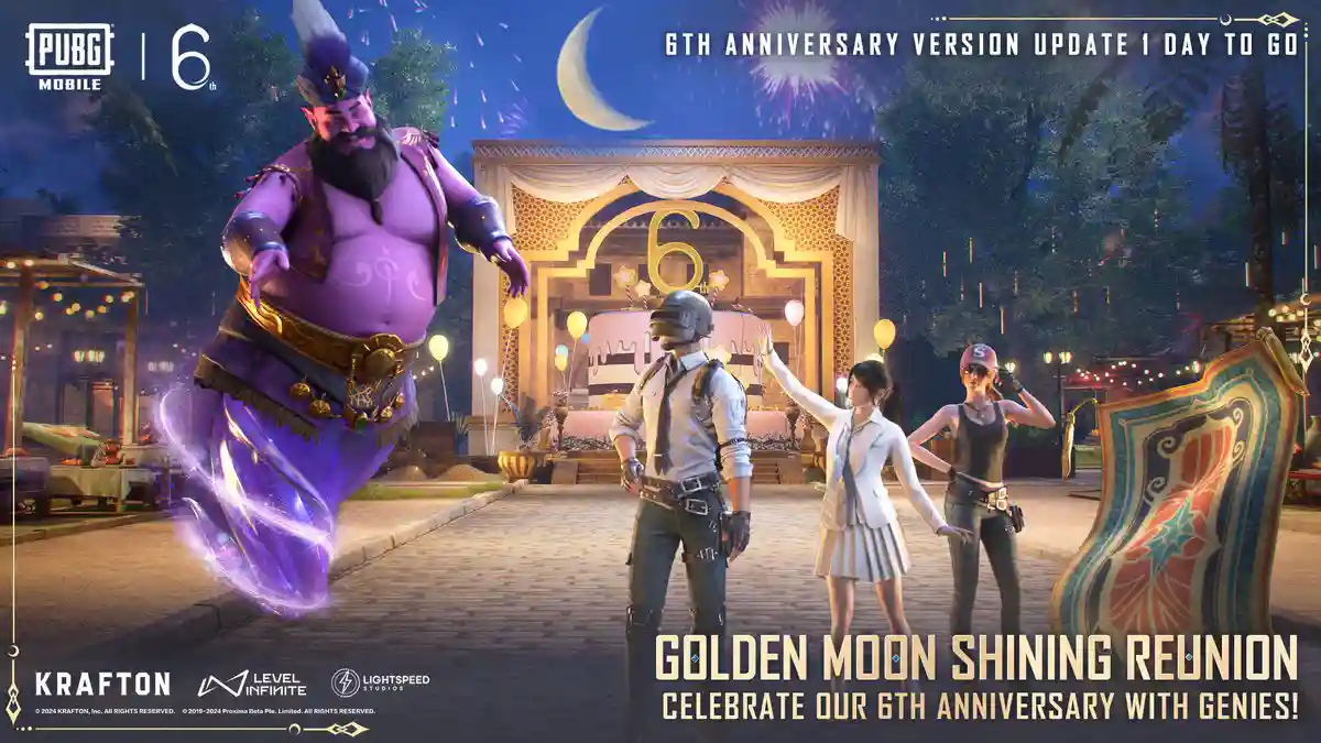 PUBG Mobile Gears Up for 6th Anniversary with ‘Golden Moon Shining Reunion’ Event