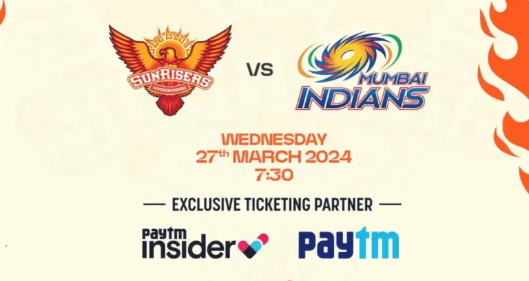 Sunrisers Hyderabad Announces Ticket Sales for IPL 2024 Season