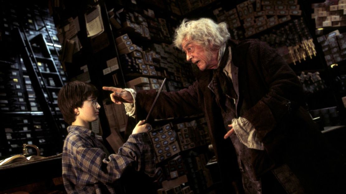 Daniel Radcliffe and John Hurt in 